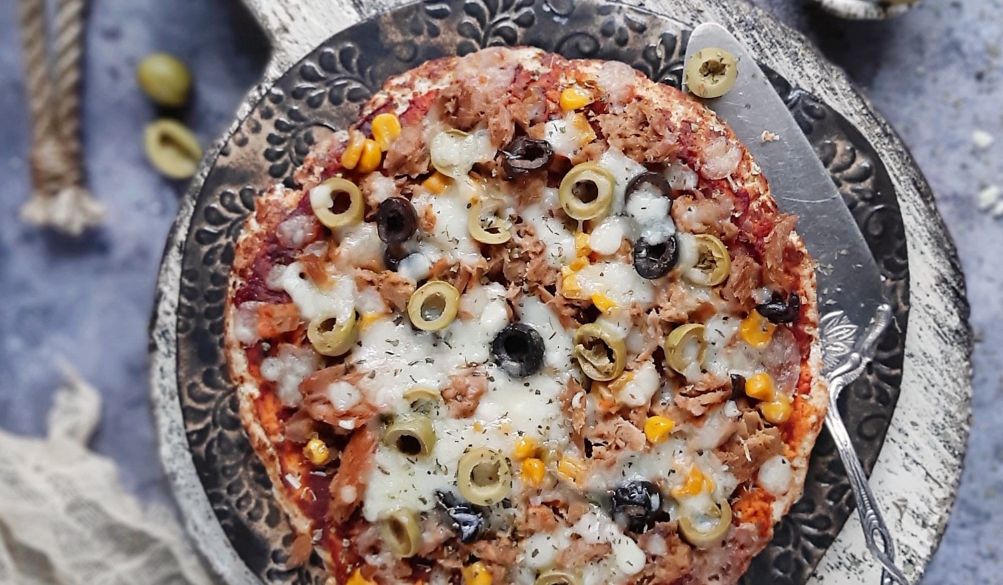 Fit pizza na twarogowym spodzie